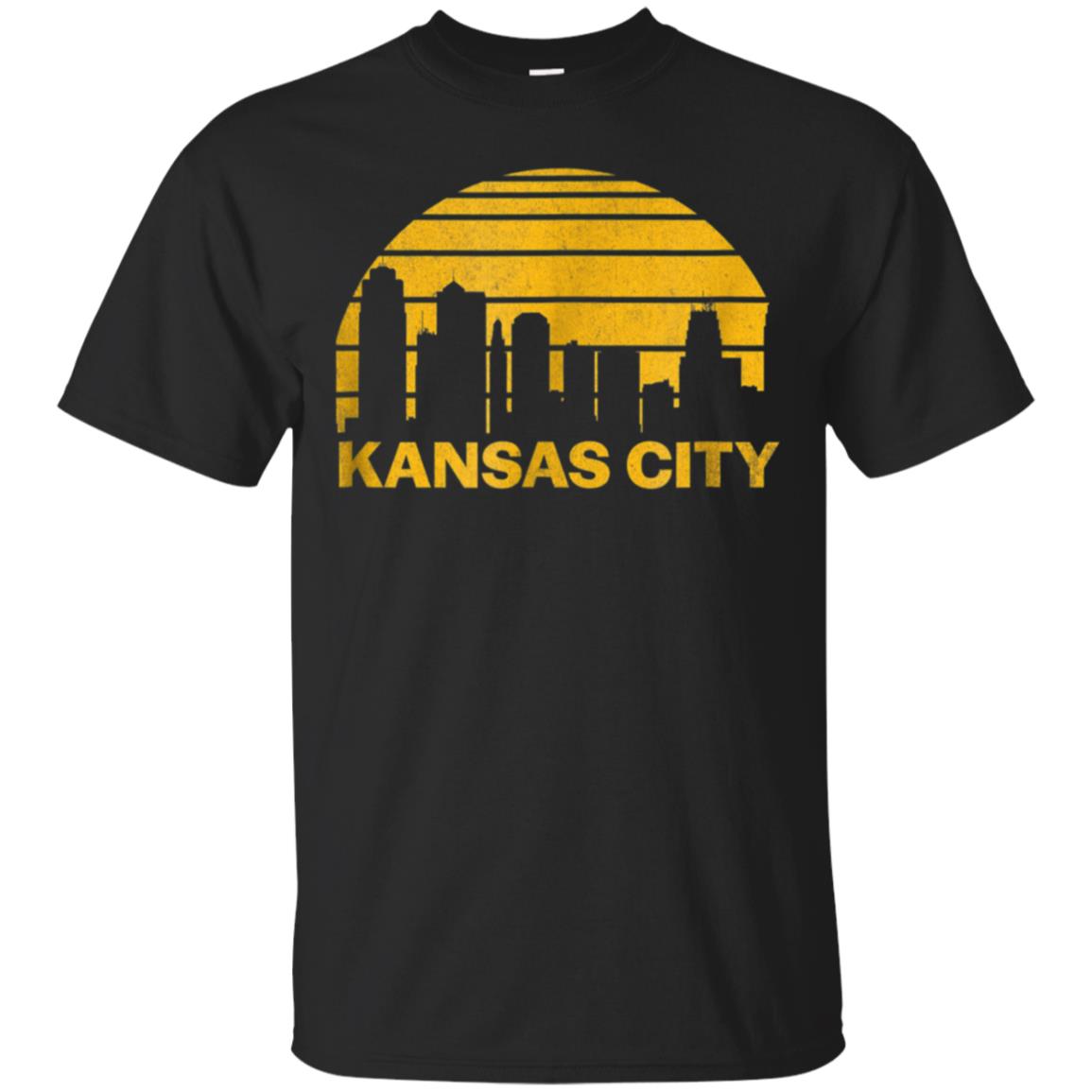 Vintage Kansas City Cityscape Retro Graphic T-Shirt