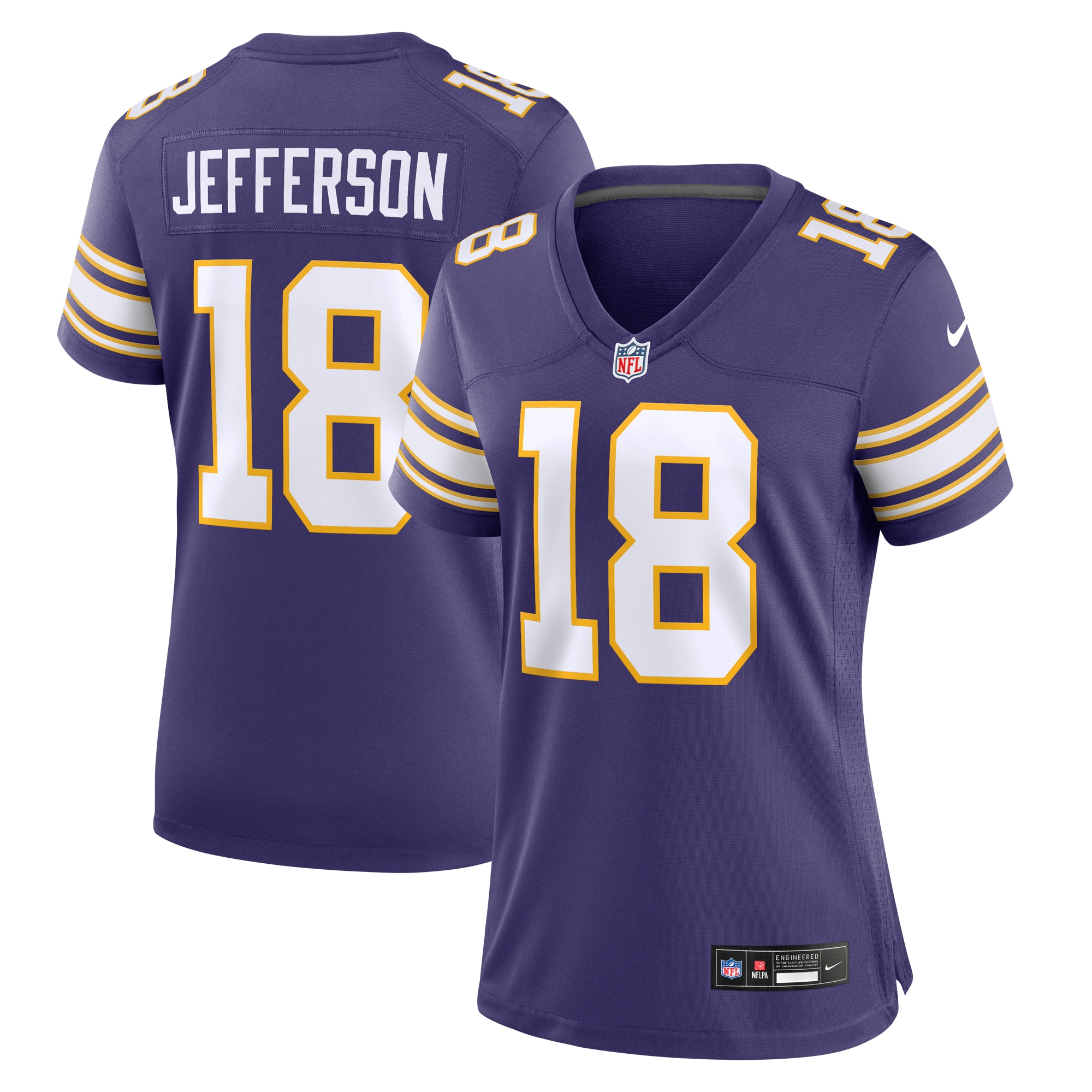 Justin Jefferson Minnesota Vikings Women's Player Jersey – Purple