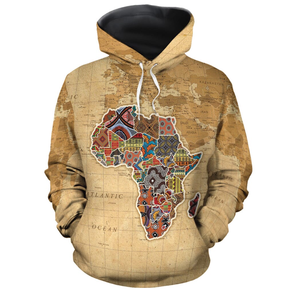 Africa On World Map All-Over Hoodie