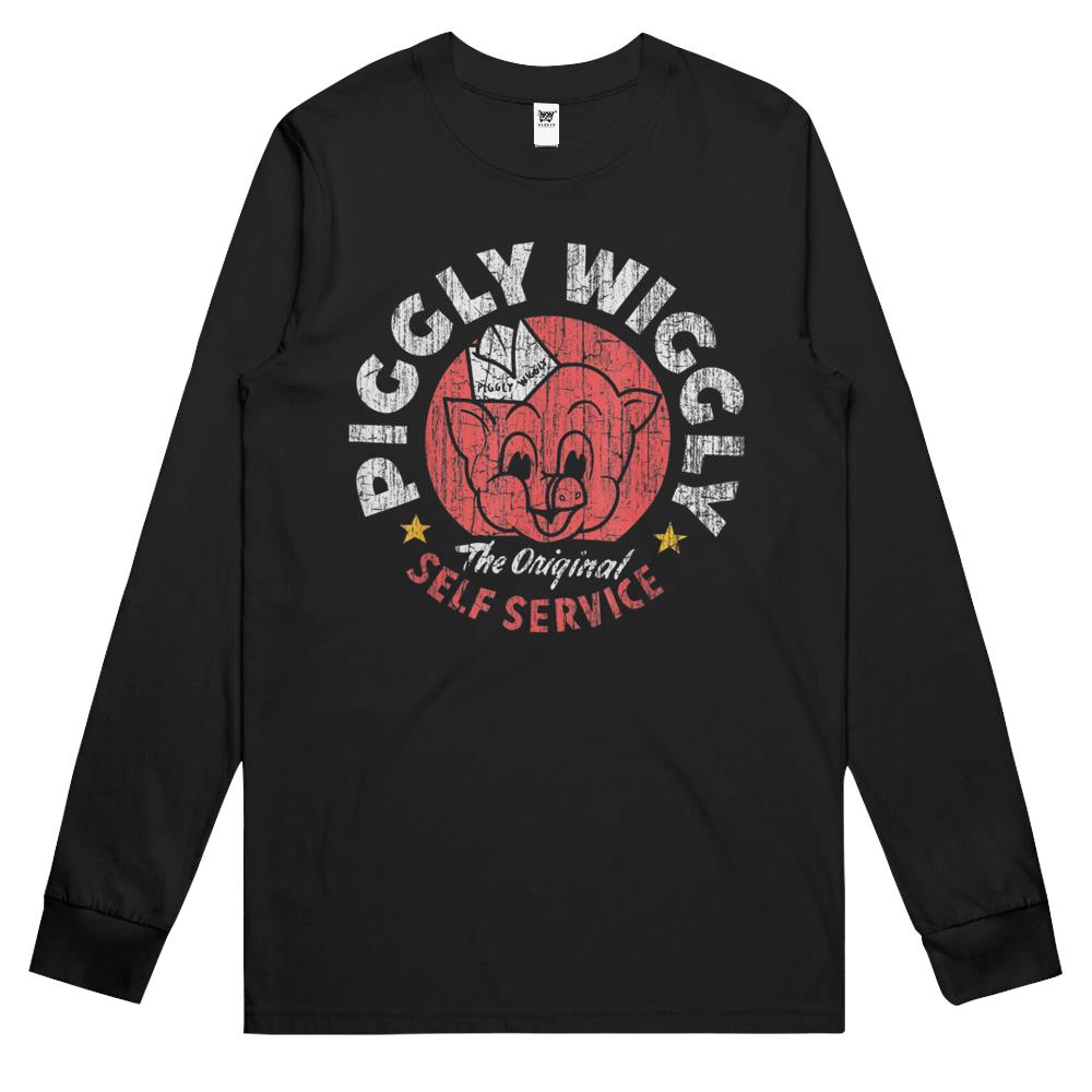 Retro Piggly Willy Long Sleeve T Shirts