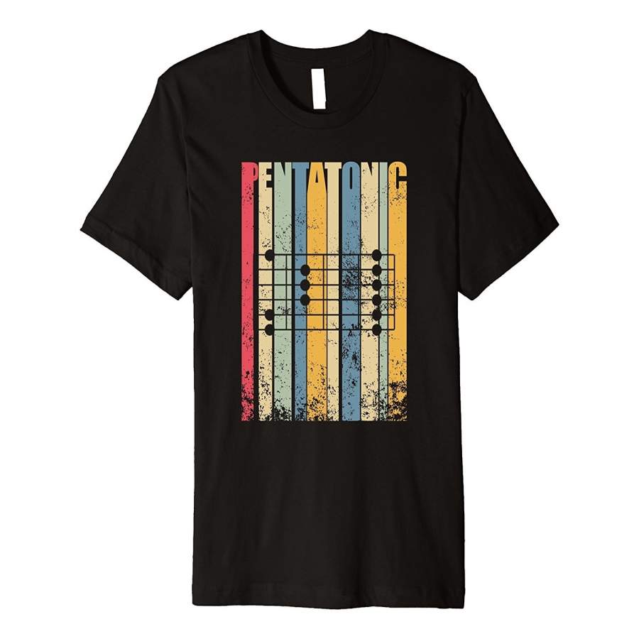 Vintage Instrument Pentatonic Scale Men’S Fashion T-Shirt