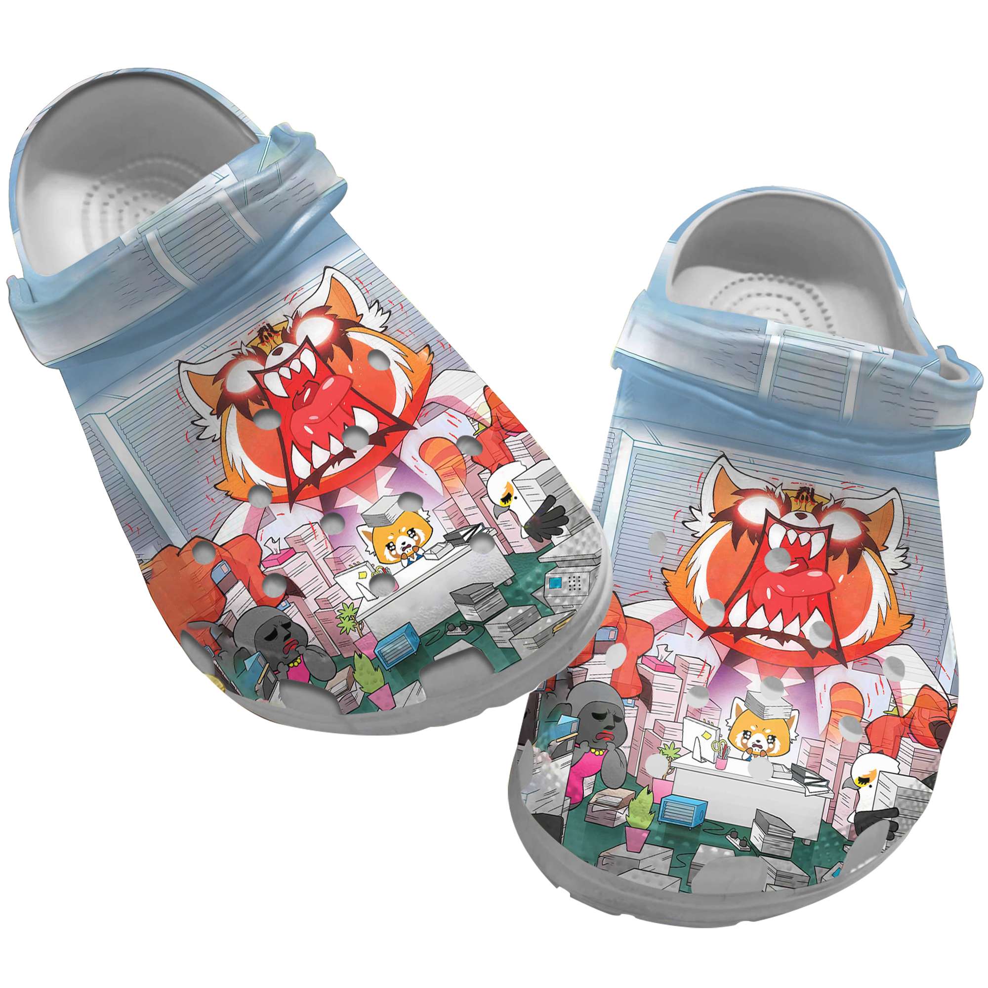 Aggretsuko Clogs, Aggretsuko Sandals, Aggretsuko Clog Shoes Unisex, Movie Clogs, Anime Clogs, Anime Sandals