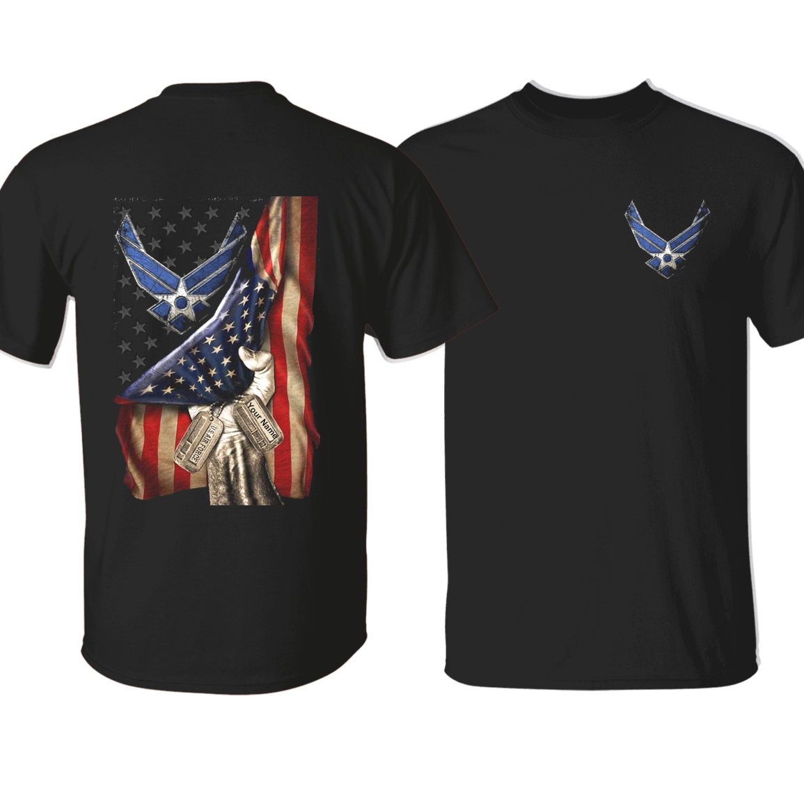 Air Force Academy America United States Flag Custom Name Tshirt Hoodie Sweater