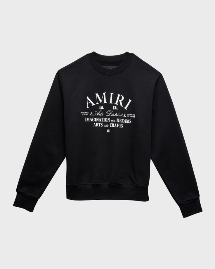 Amiri – Kid’s Logo-Print Art District Sweatshirt, Size 4-12