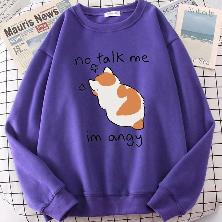 Angy Kitty Cat Sweatshirt 2