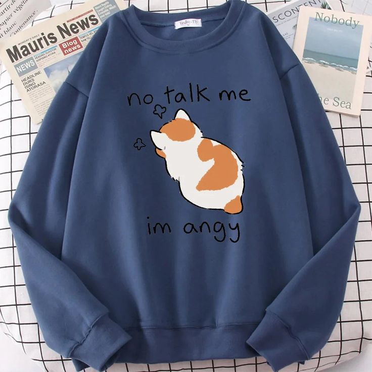 Angy Kitty Cat Sweatshirt 4