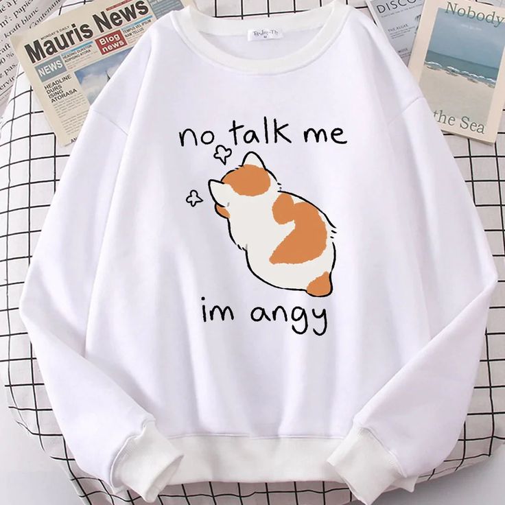 Angy Kitty Cat Sweatshirt 5