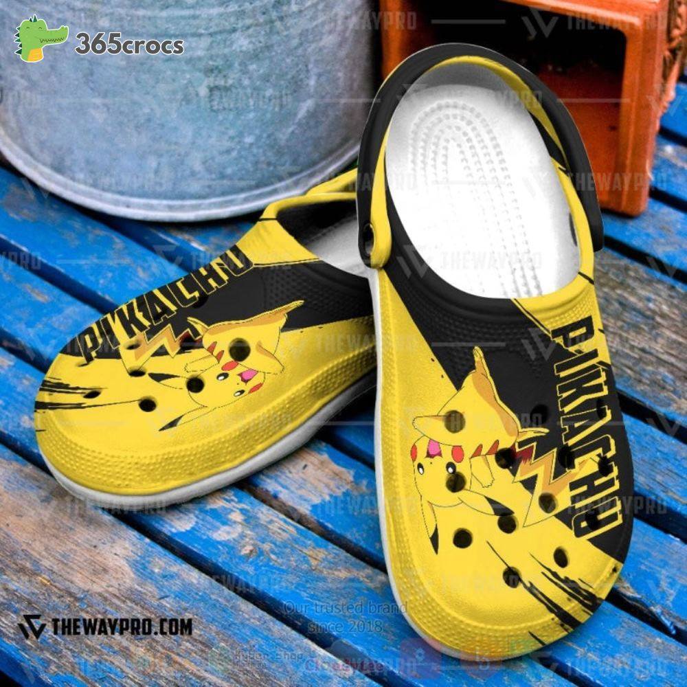 Anime Pokemon Pikachu Inspired Crocss Clog Shoes