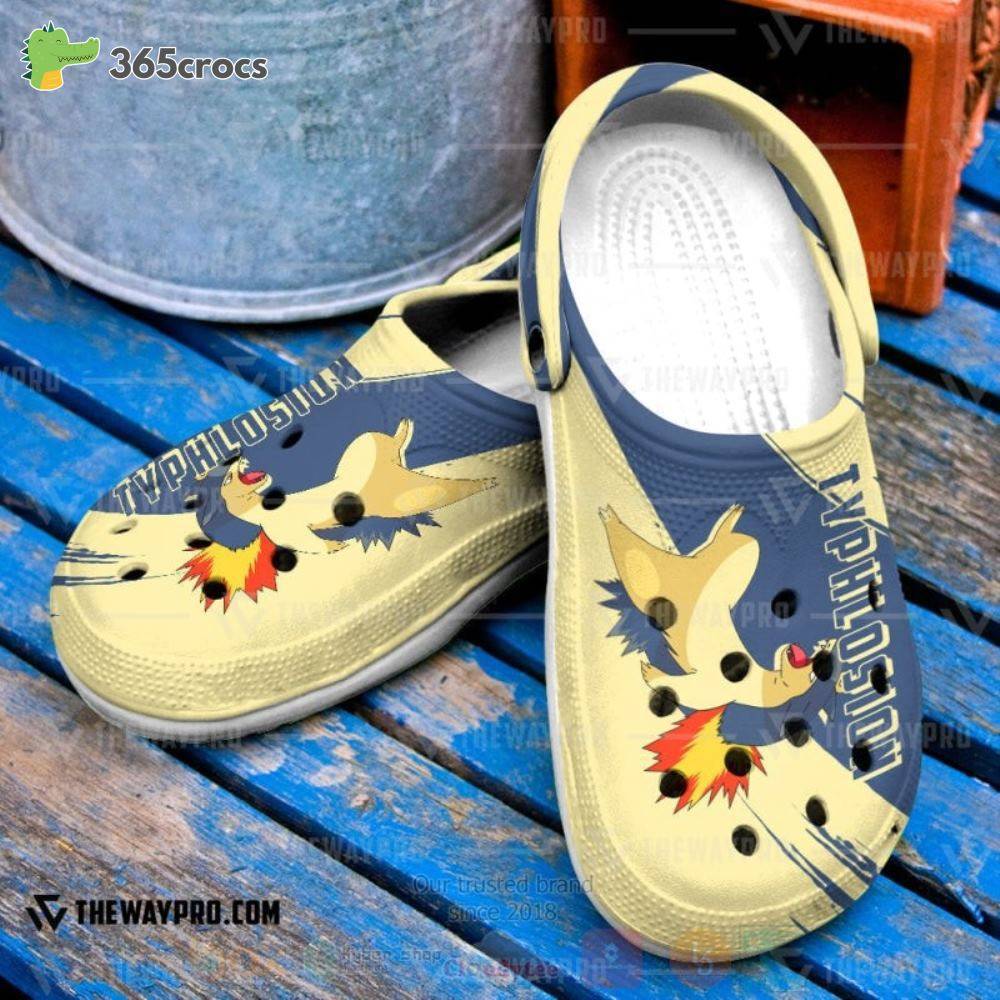 Anime Pokemon Typhlosion Inspired Crocss Clog Shoes