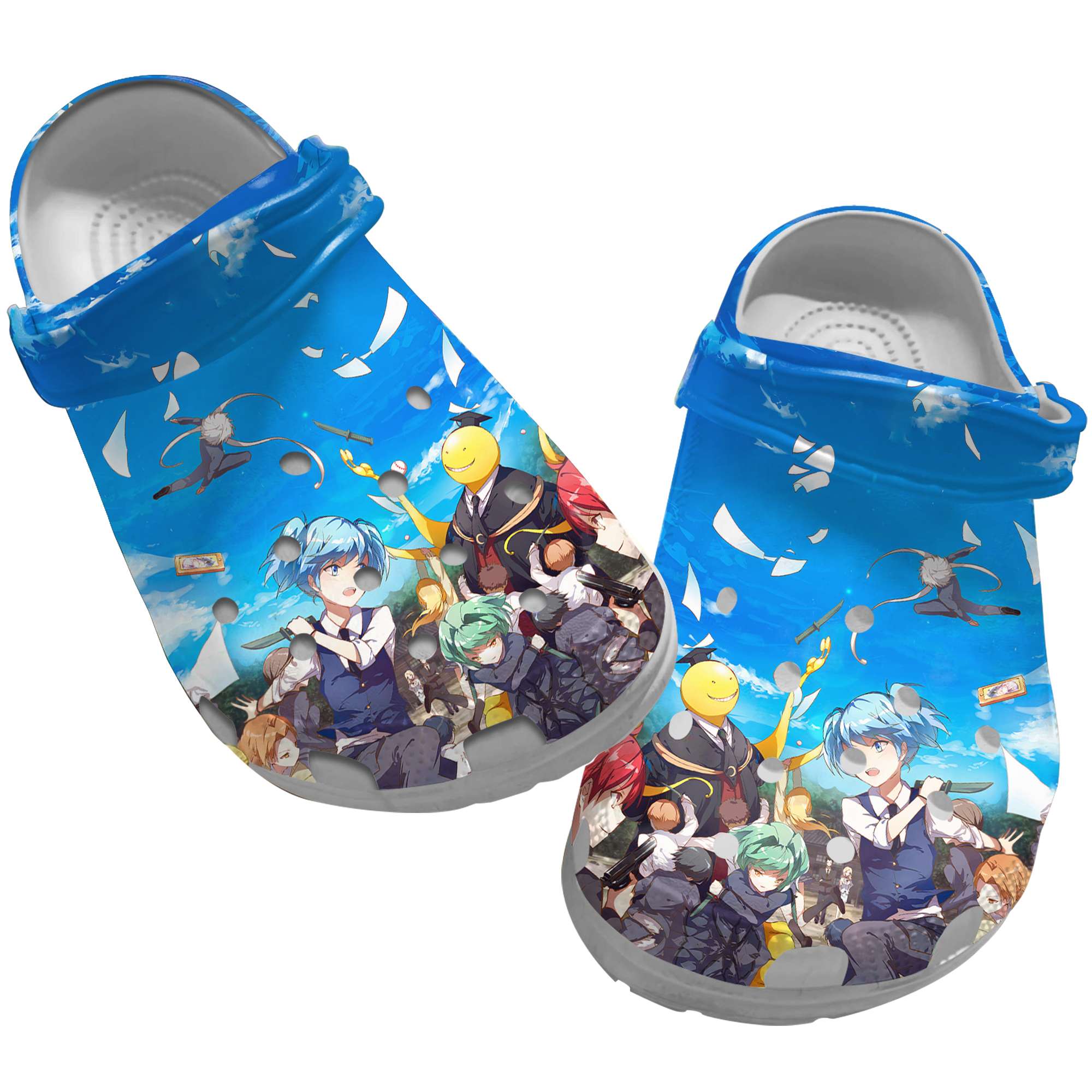 Anime Sandals, Assassination Classroom Clogs, Assassination Classroom Clog Shoes Unisex, Manga Clogs, Anime Clogs