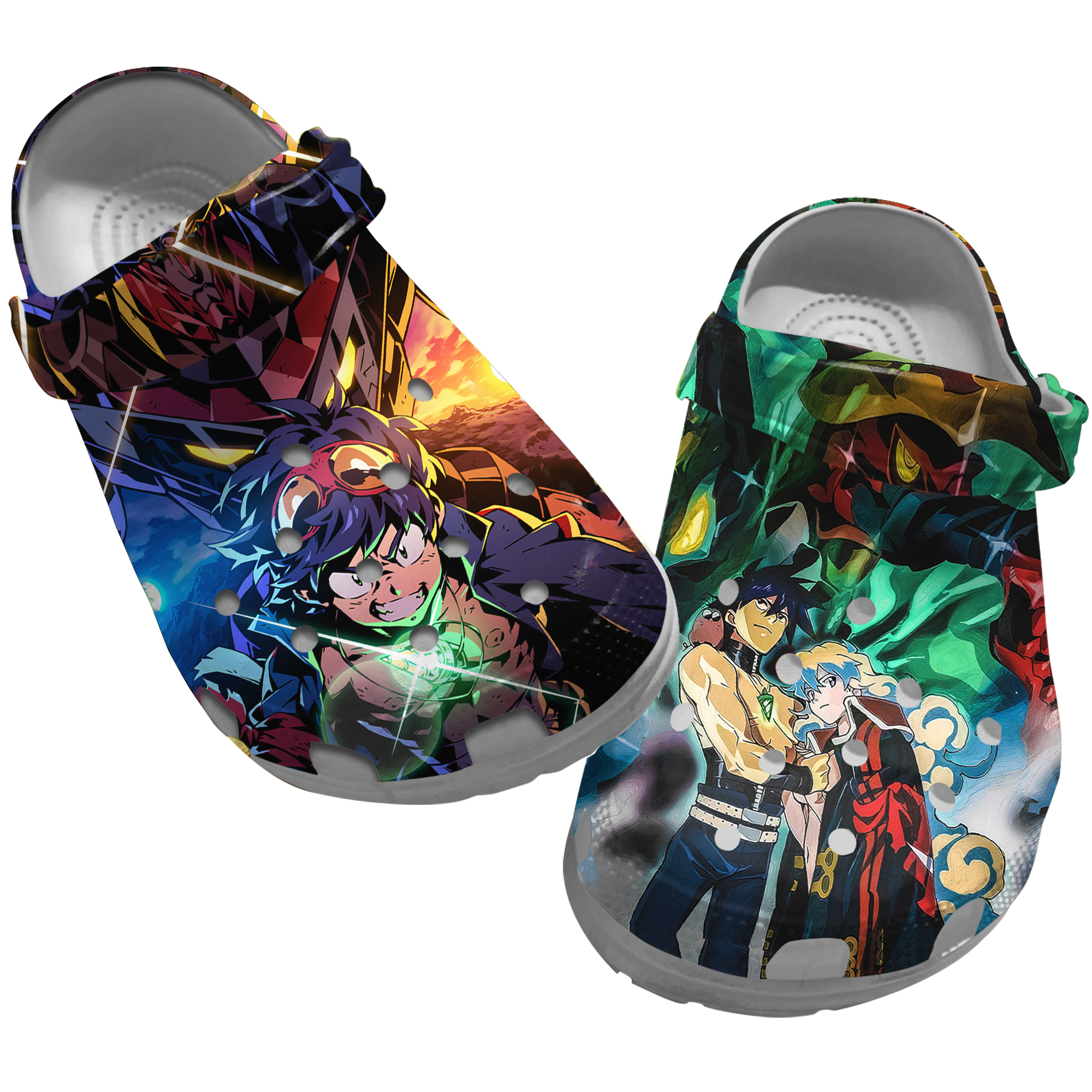 Anime Sandals, Gurren Lagann Clog Shoes Unisex, Anime Clogs, Gurren Lagann, Gurren Lagann Clogs, Movie Clogs