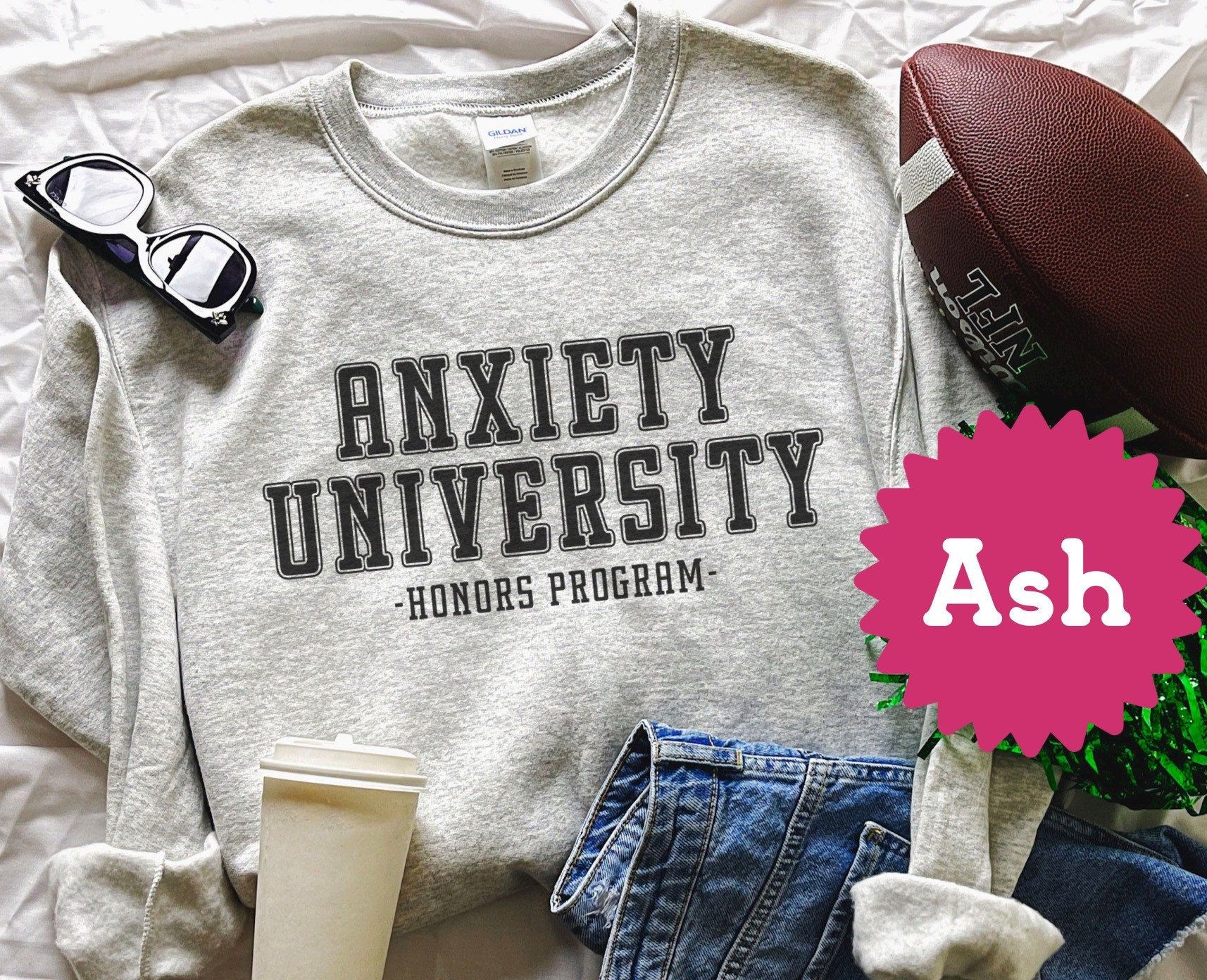 Anxiety University Honors Program Sweatshirt, INtrovert Clothing, Funny Mental Health Shirts, Anxiety Shirt Funny, Oversized Trendy Hoodies