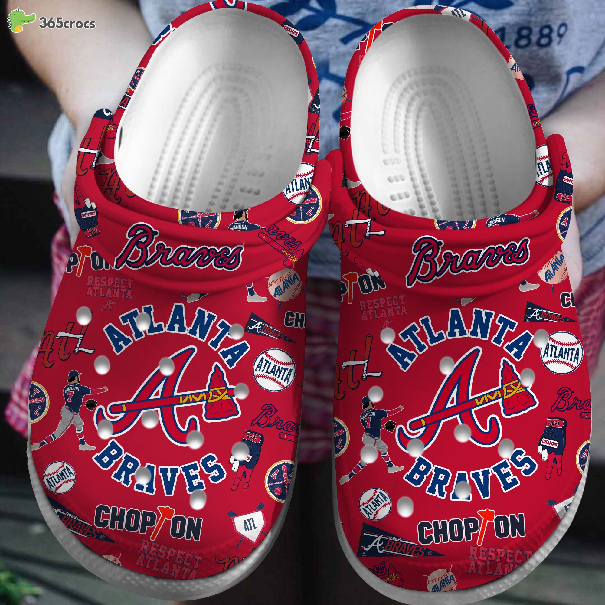 Atlanta Braves MLB Champions Comfortable Crocss Clogs Shoes Series Collection New