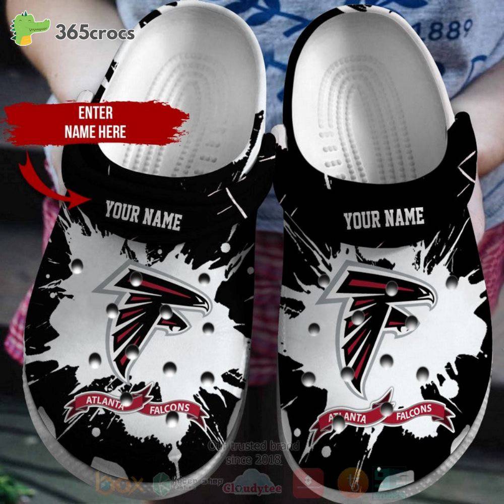 Atlanta Falcons Nfl Custom Name Crocss Clog Shoes