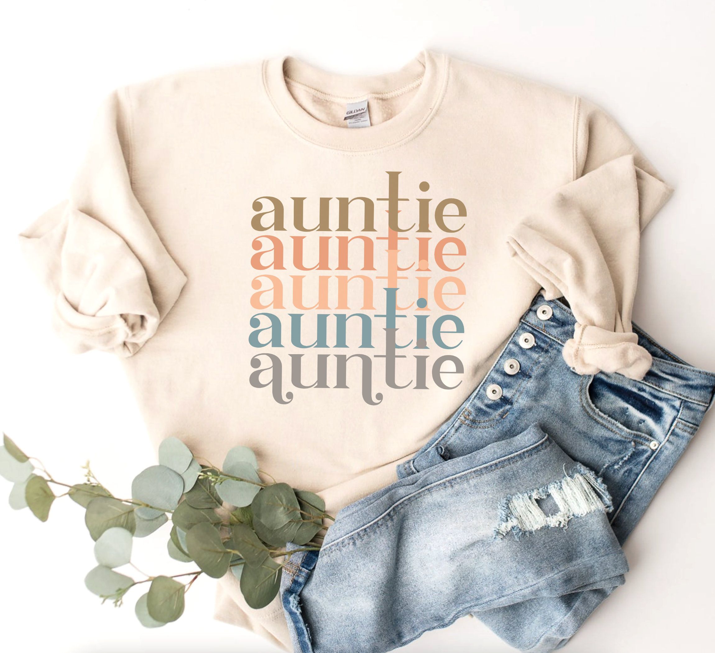 Auntie shirt retro, Aunt sweater, auntie sweatshirt, aunt shirt, aunt life sweater, gift for aunt ,retro aunt Shirt, auntie sweatshirt gift