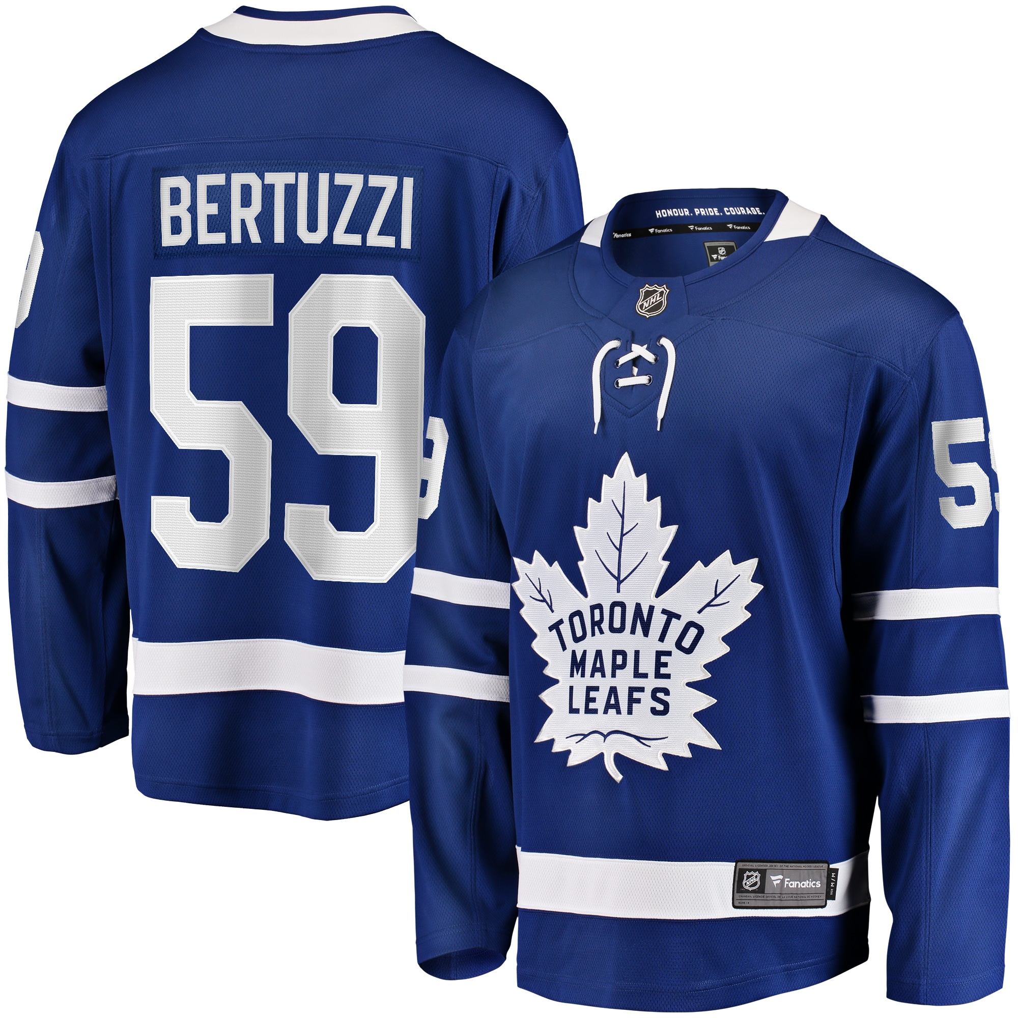 Men's Toronto Maple Leafs Tyler Bertuzzi Blue Home Breakaway Jersey