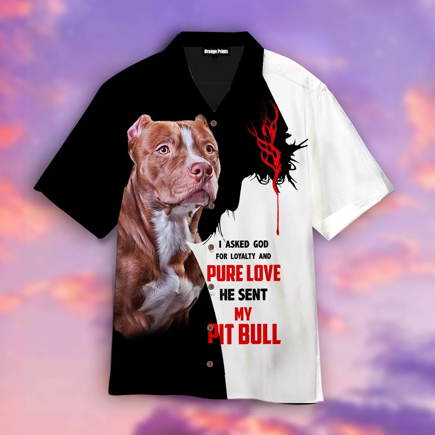 God Sent Me My Pitbull Hawaiian Shirt – For Men And Women