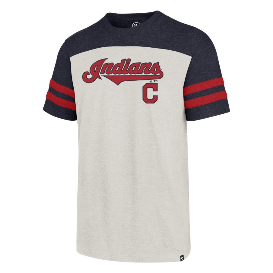 Cleveland Indians ’47 Club Tricolored T-Shirt 3D All Over Print Mens