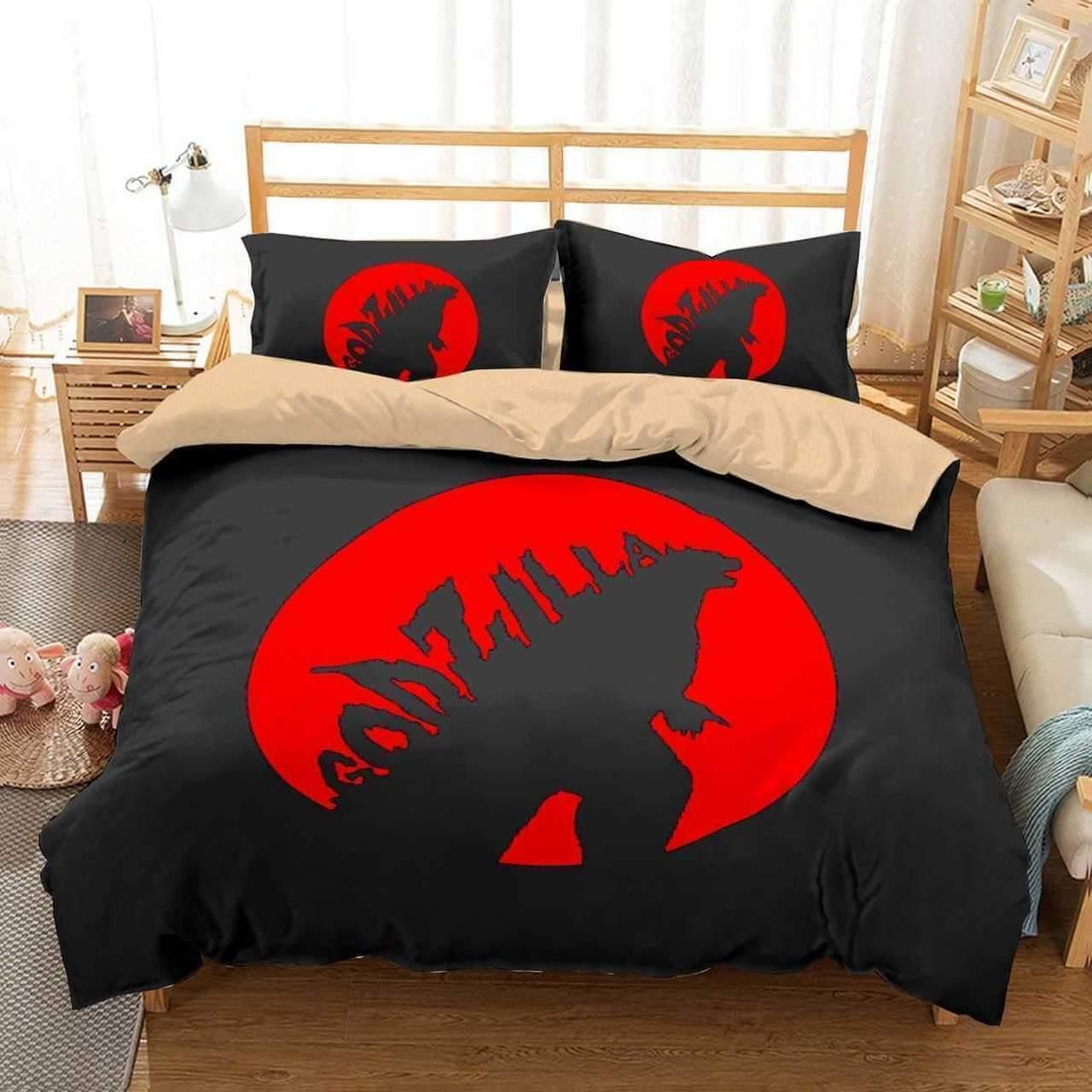 3D Customize Godzilla Bedding Set Duvet Cover Set BedroomSet Bedlinen