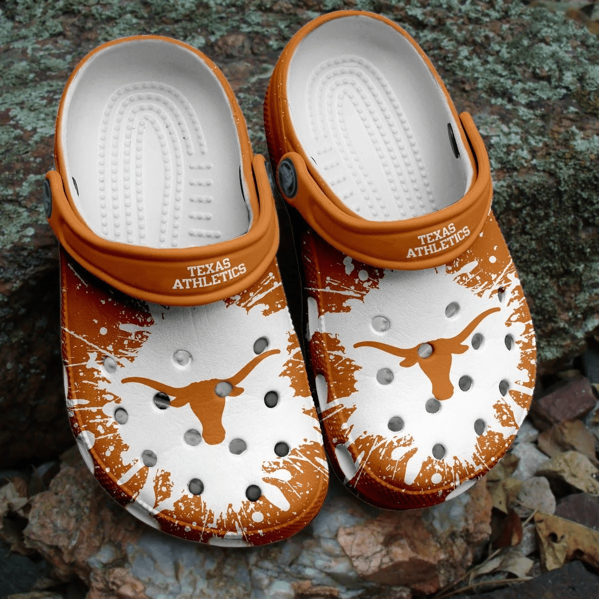 Texas Athletics NCAA Crocss Shoes Clogs Crocband Comfortable For Men Women