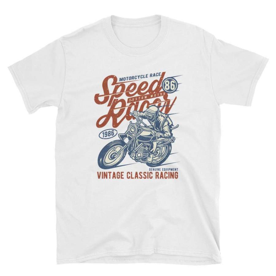 Vintage Classic Racing Biker T-Shirt