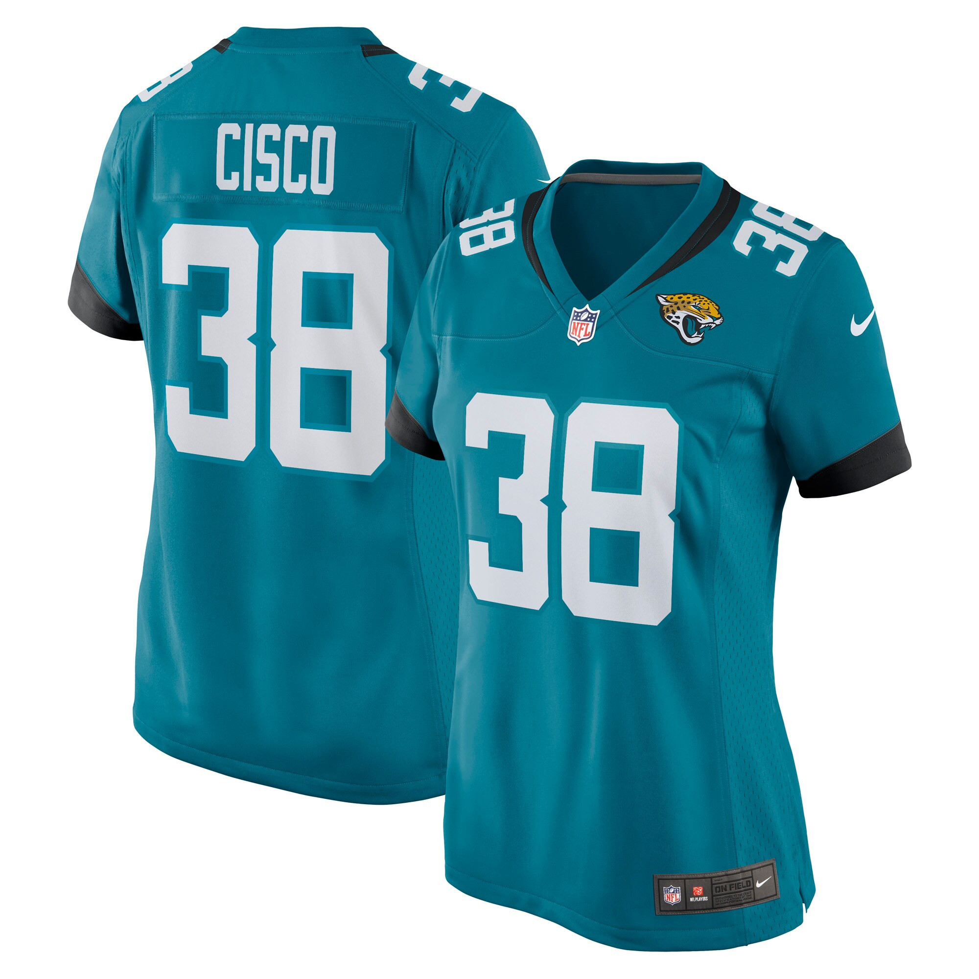 Andre Cisco Jacksonville Jaguars Womens Game Jersey – Teal NFL