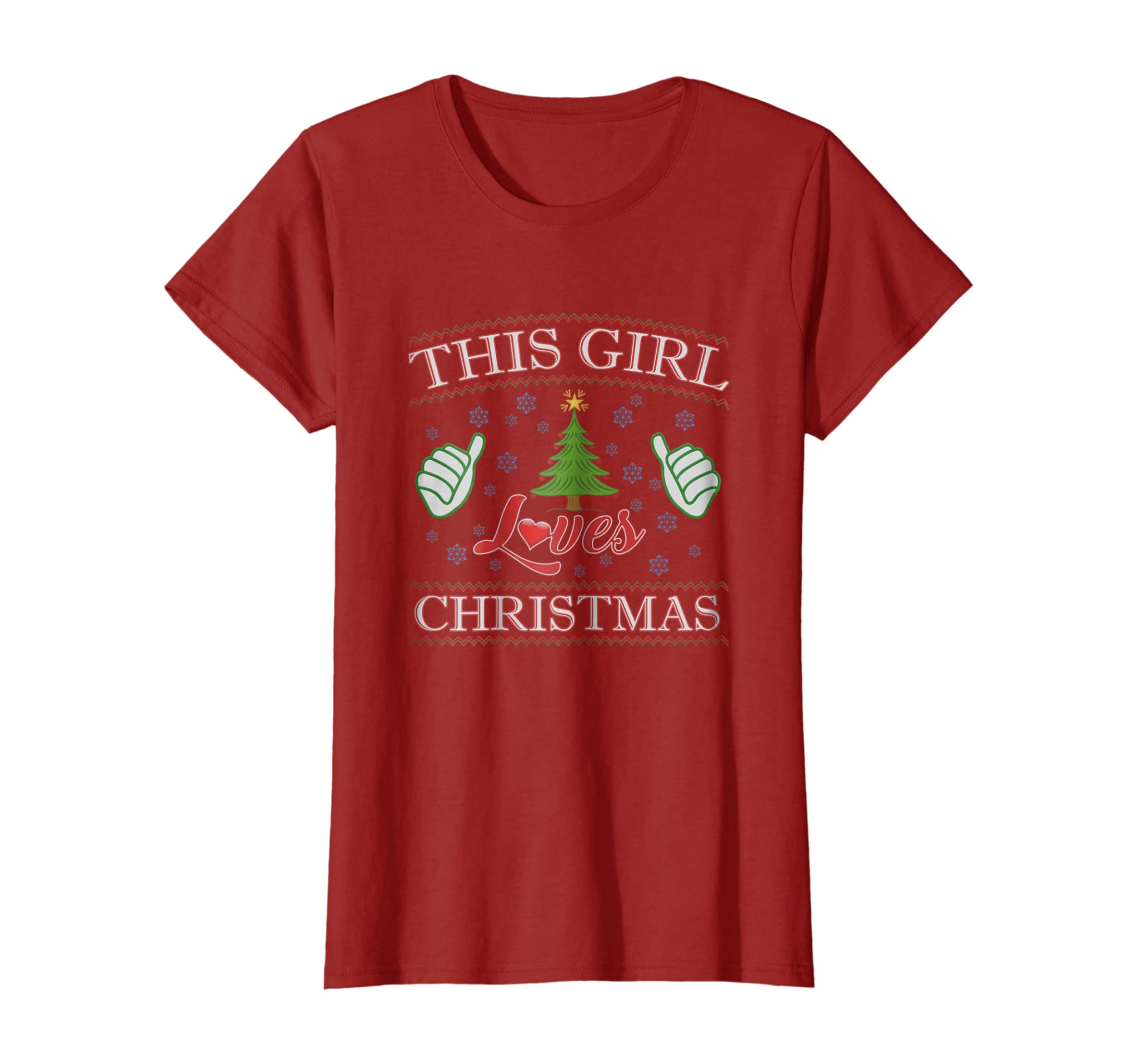 This Girl Loves Christmas T-Shirt Funny Xmas Humor T-Shirt