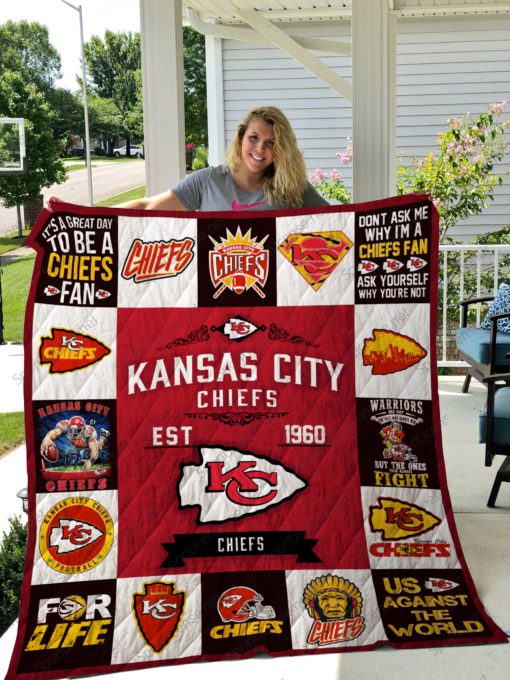 Kansas City Chiefs Quilt Blanket L98