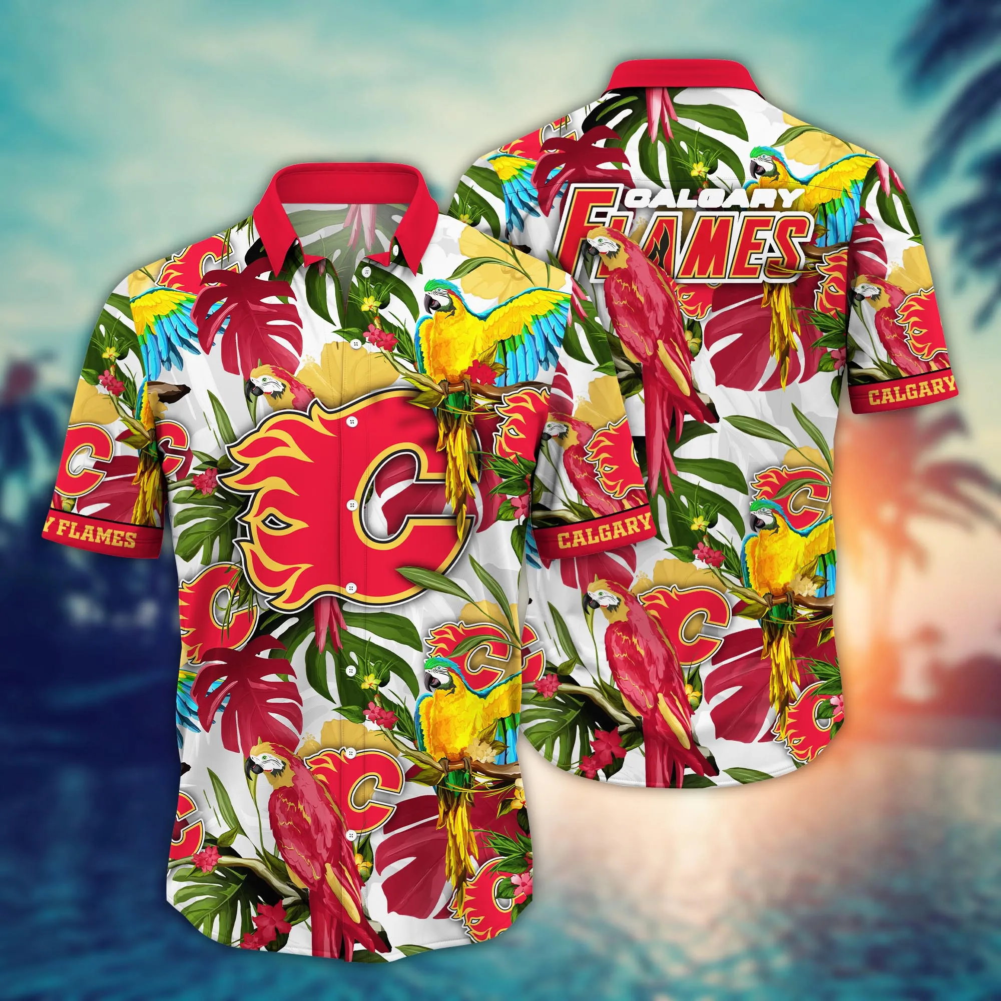 Calgary Flames Nhl Hawaiian Shirt Swimsuitstime Aloha Shirt