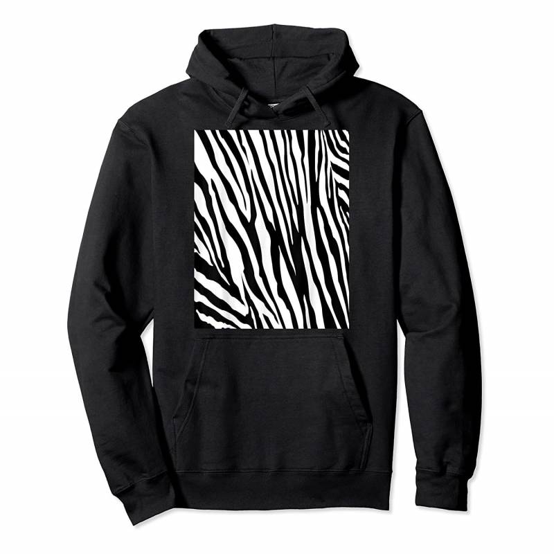 Zebra Double Sided Print Halloween Costume Shirt Pullover Hoodie, T-Shirt, Sweatshirt