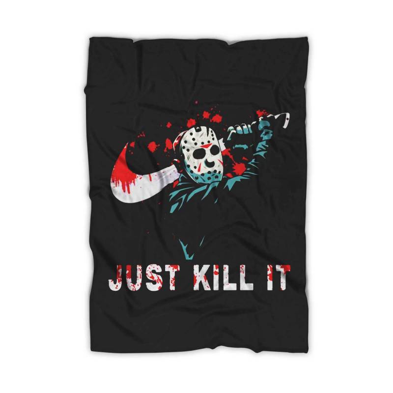 Jason Voorhees Just Kill It Halloween Blanket