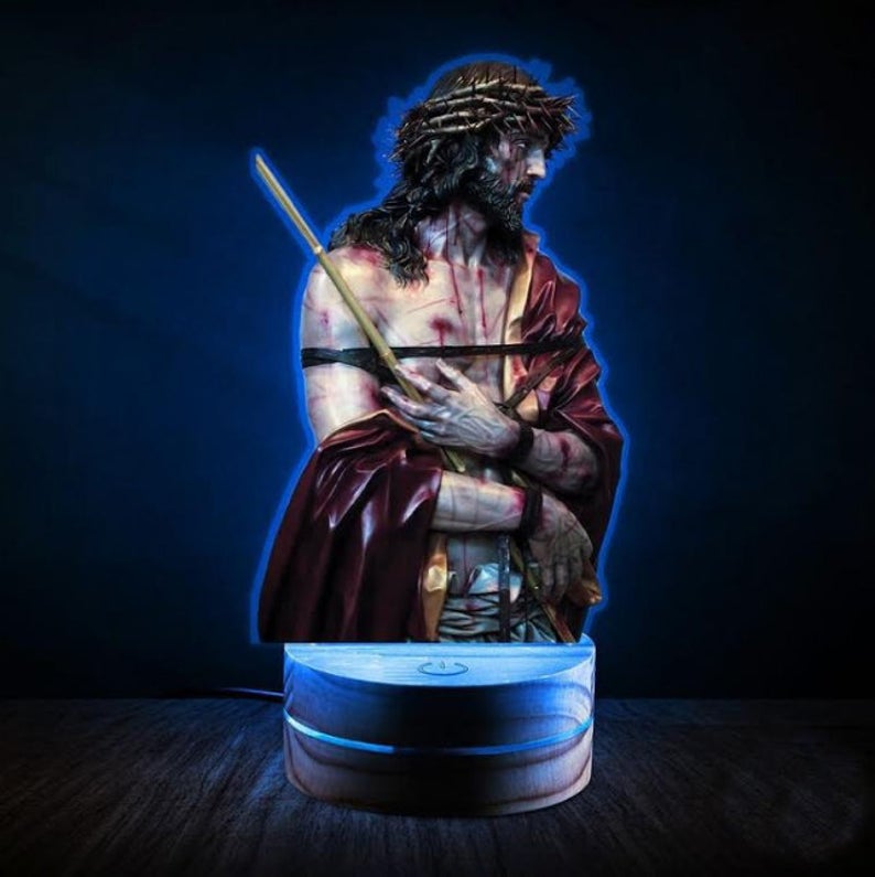 3D Jesus Christ Led Light #2 – 3D Night Light Home Decor