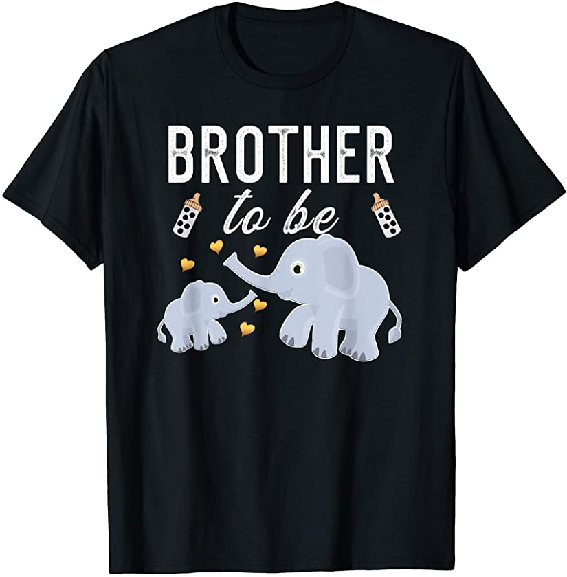 Brother To Be Elephant Baby Shower Brother Gift Cute T-Shirt