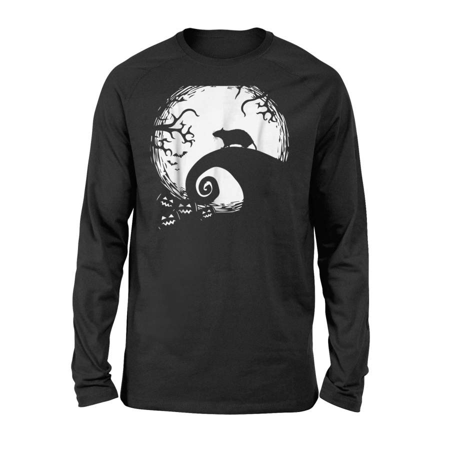 Funny Rat And Moon Halloween Costume GiftFunny Penguin Halloween Costume Halloween Long Sleeve T shirt