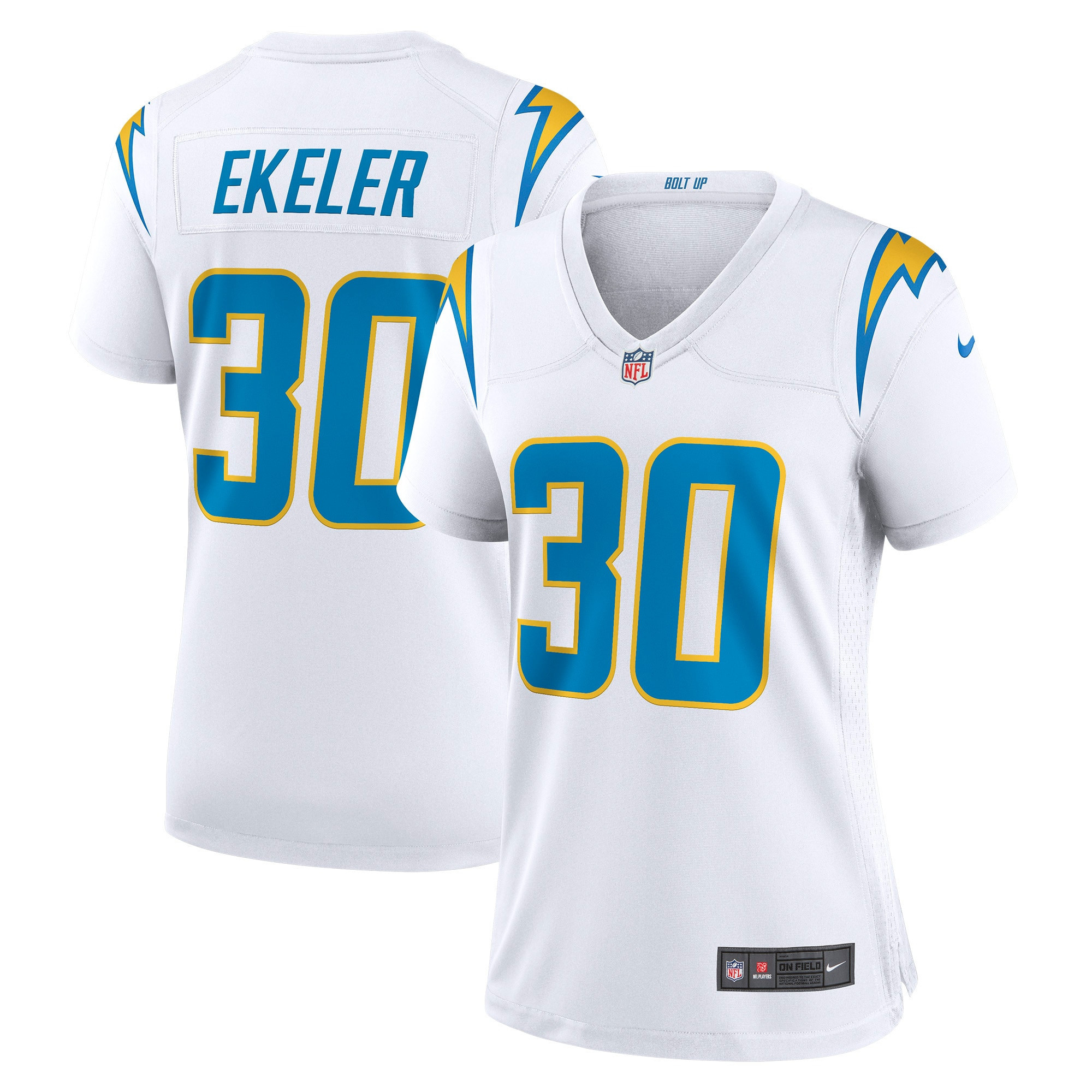 Austin Ekeler Los Angeles Chargers Womens Game Jersey White NFL