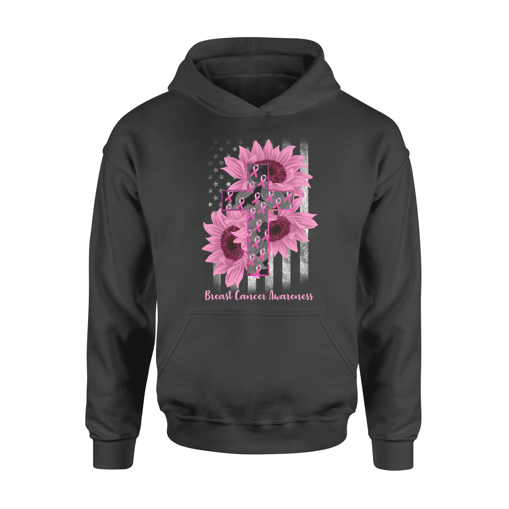 Breast Cancer Awareness Sunflower Wear Pink – Premium Hoodie