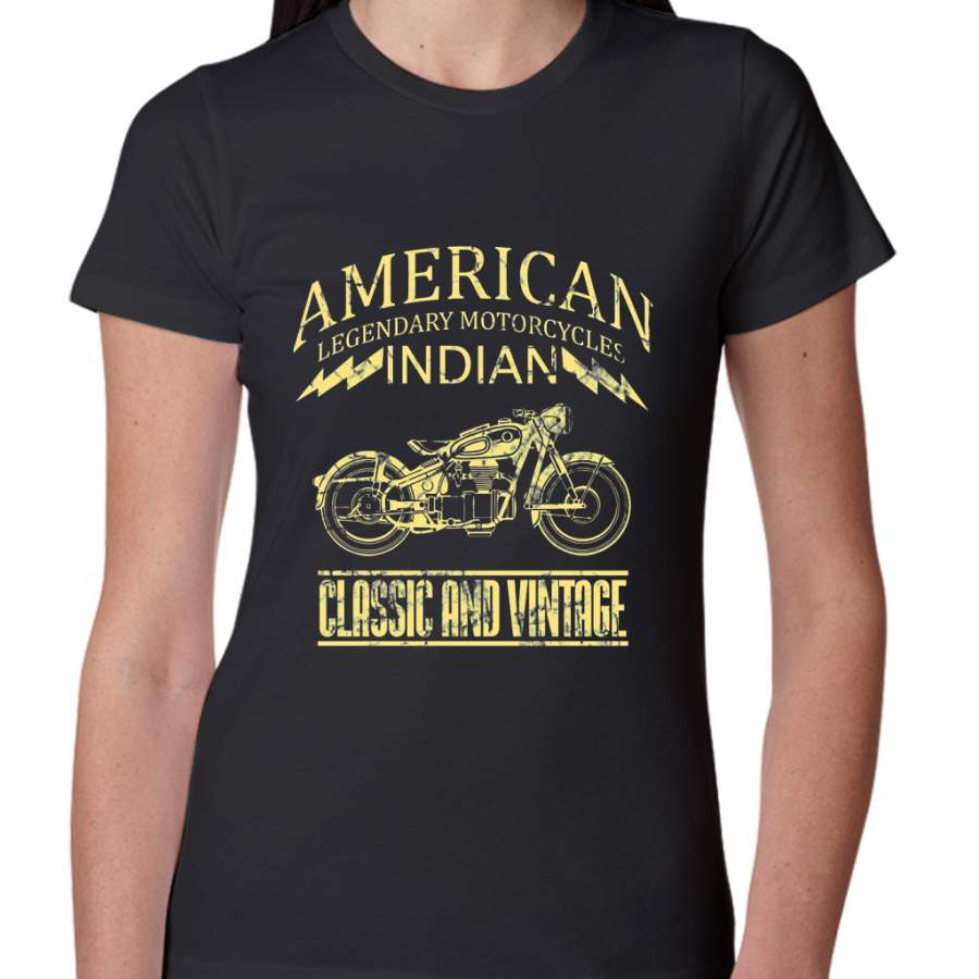 American Motorcycle indian vintage Women T-Shirt