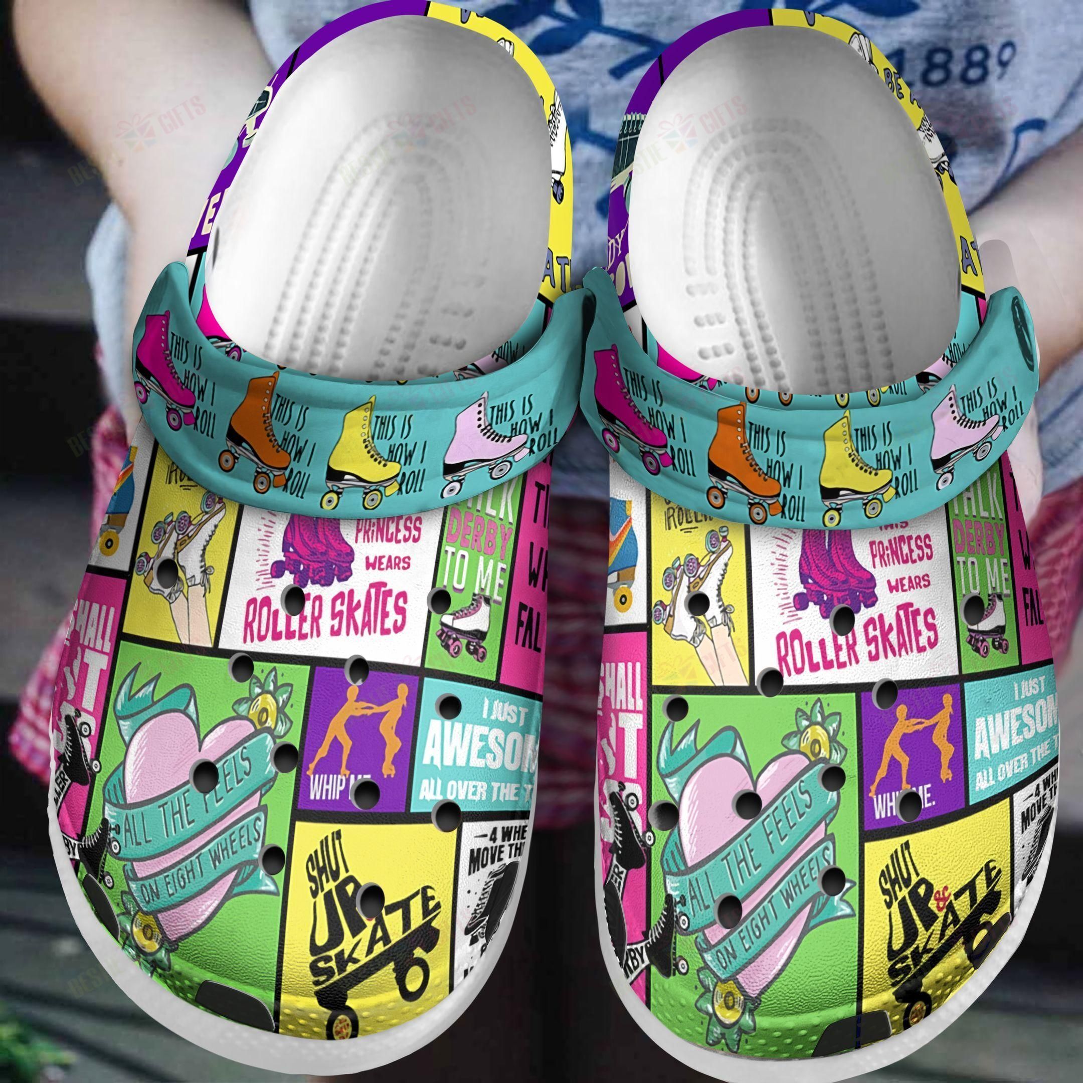 Roller Derby Crocs Classic Clog Just Love Roller Derby Qr69 Shoes ...