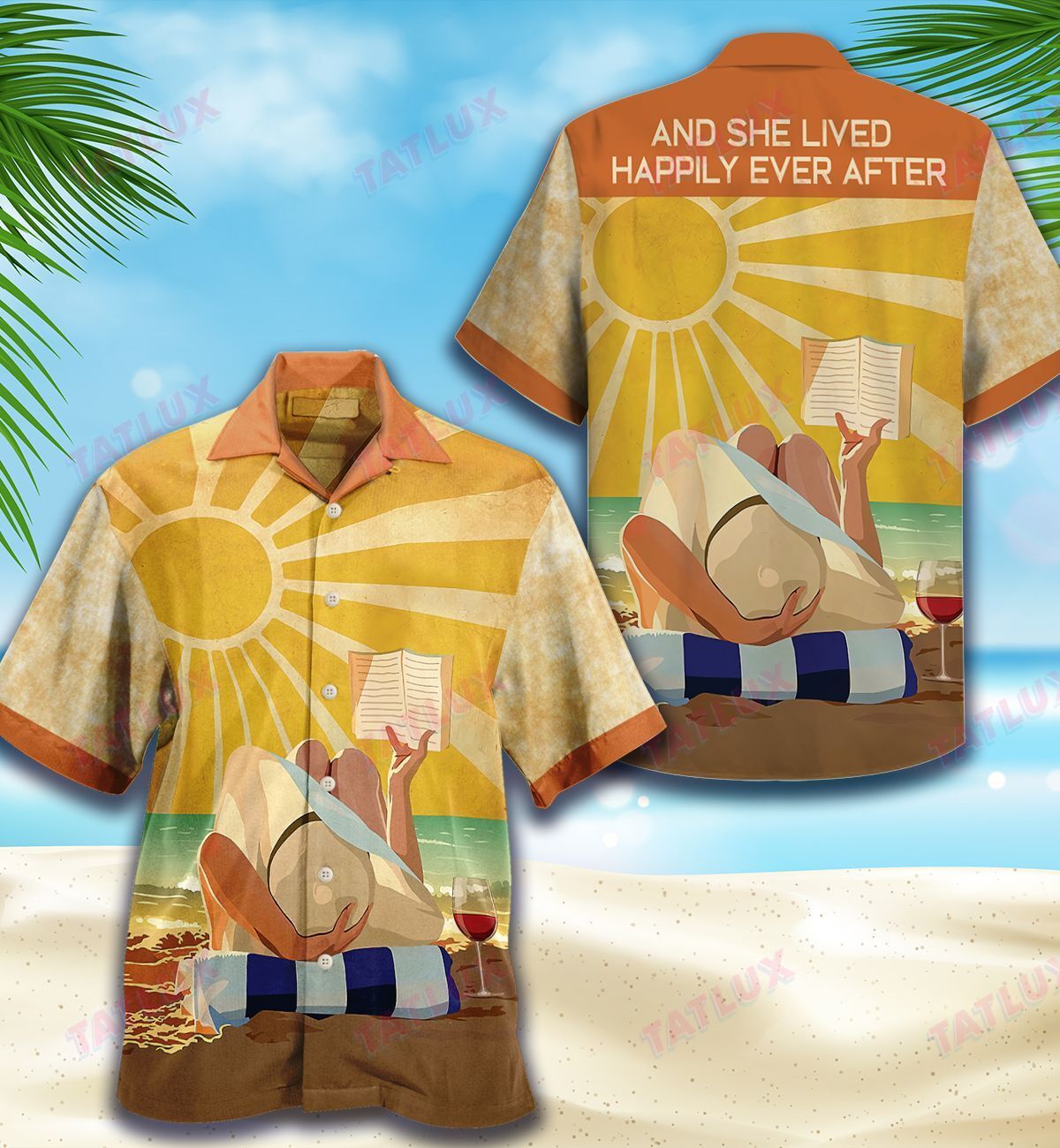 Summer And She Lived Happily Ever After All Over Printed Hawaii Shirt Size S Ha4688