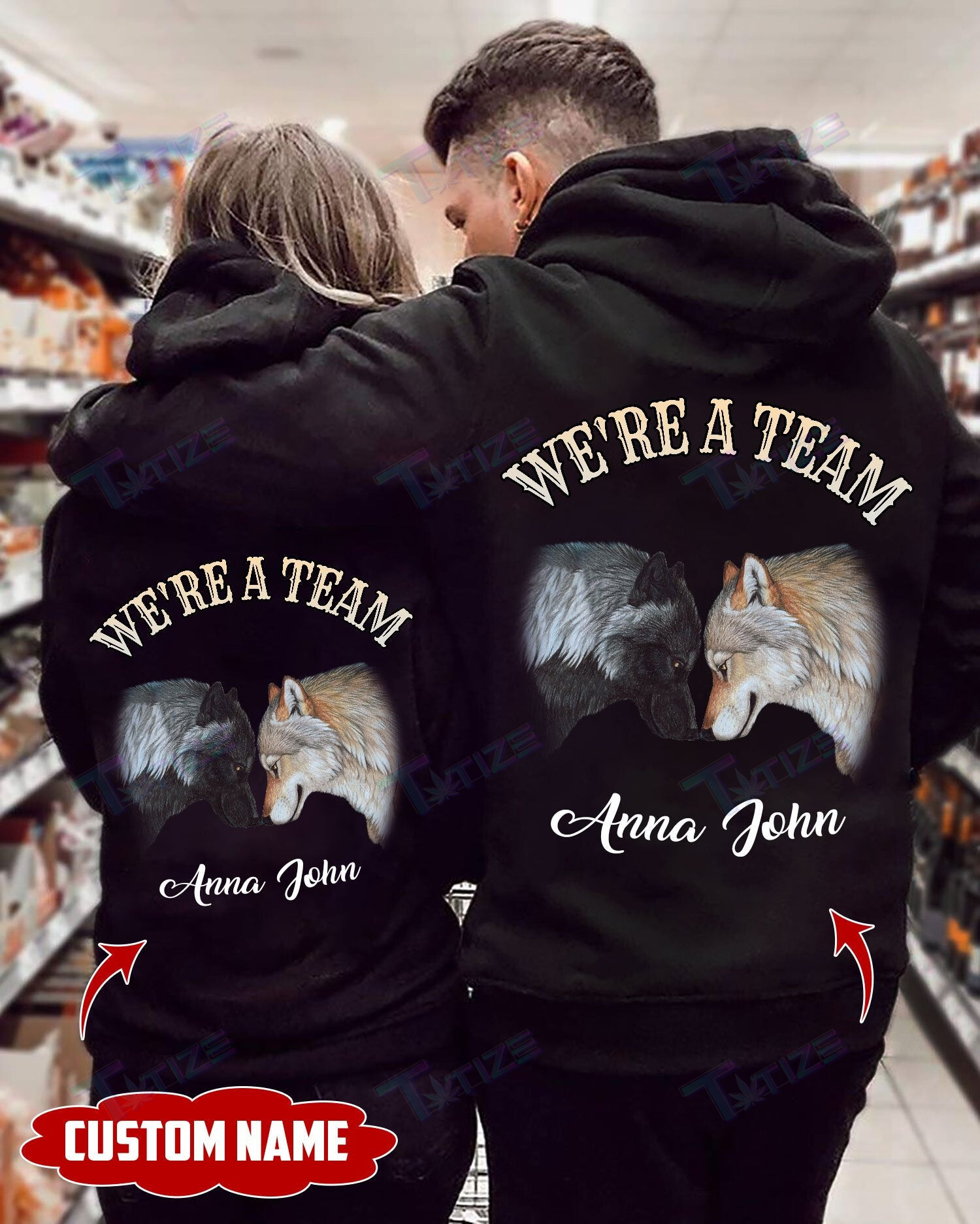 Couple Shirts – Personalized Till Our Last Breath Wolf Couple Matching Couple, Valentine 2022 Gift Graphic Unisex T Shirt, Sweatshirt, Hoodie Size S – 5Xl