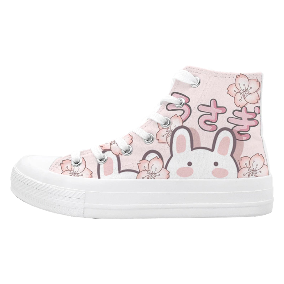 Pink Platform Sneakers Bunny Kawaii Characters