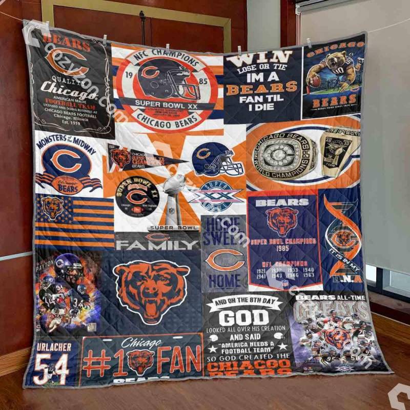 Champion The Chicago Bears Are A Professional American Football As A Member Club Of National Football League Sport Quilt Blanket