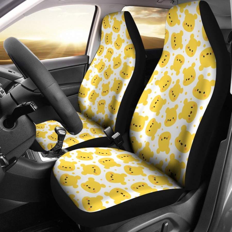 Pooh Cartoon Bear Animal Cute Car Seat Covers 3