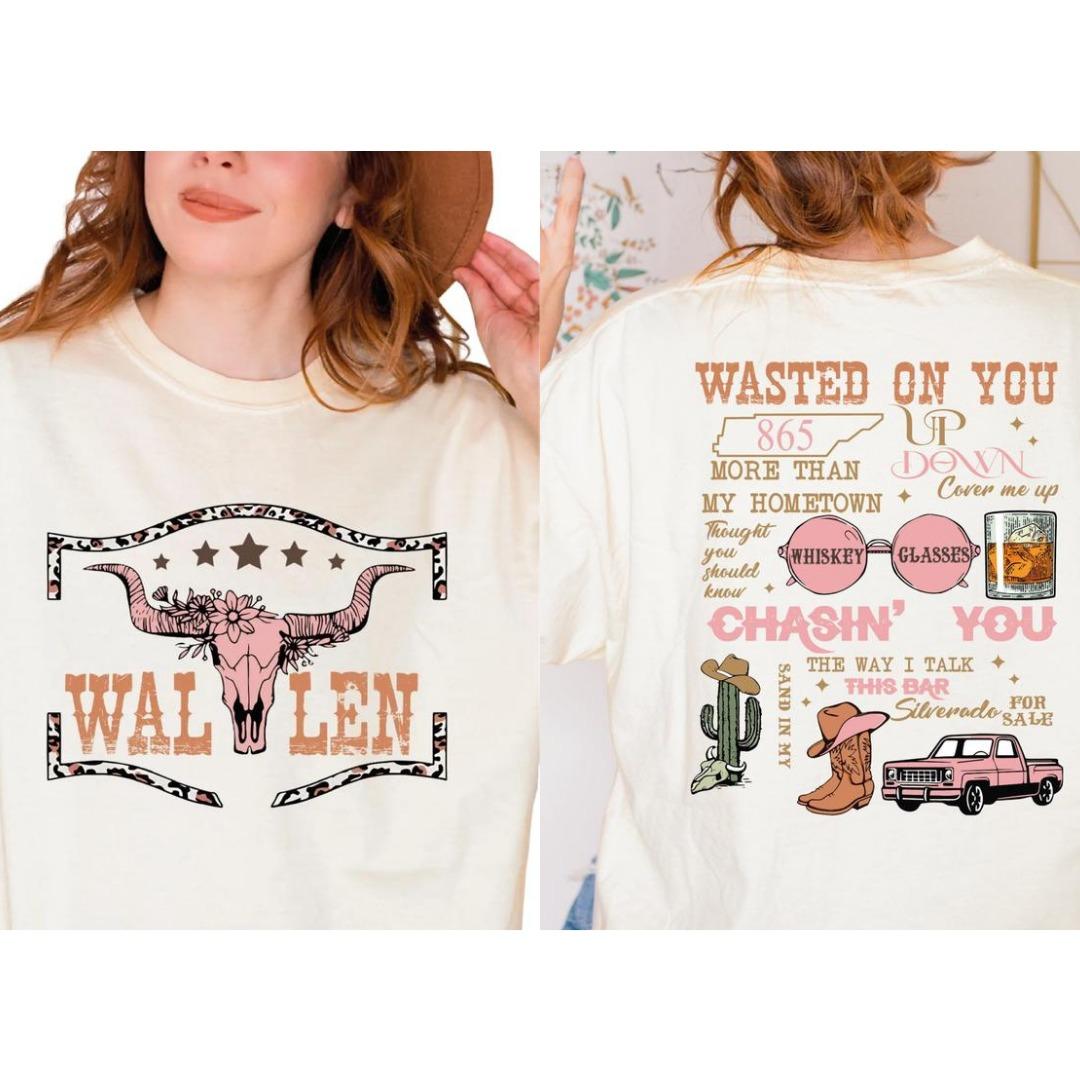 Wallen Shirt, Wallen Bullhead Shirt, Wallen T-Shirt, Wallen Westerns gift, Wallen Western T-Shirt, Cowboy Wallen Shirt
