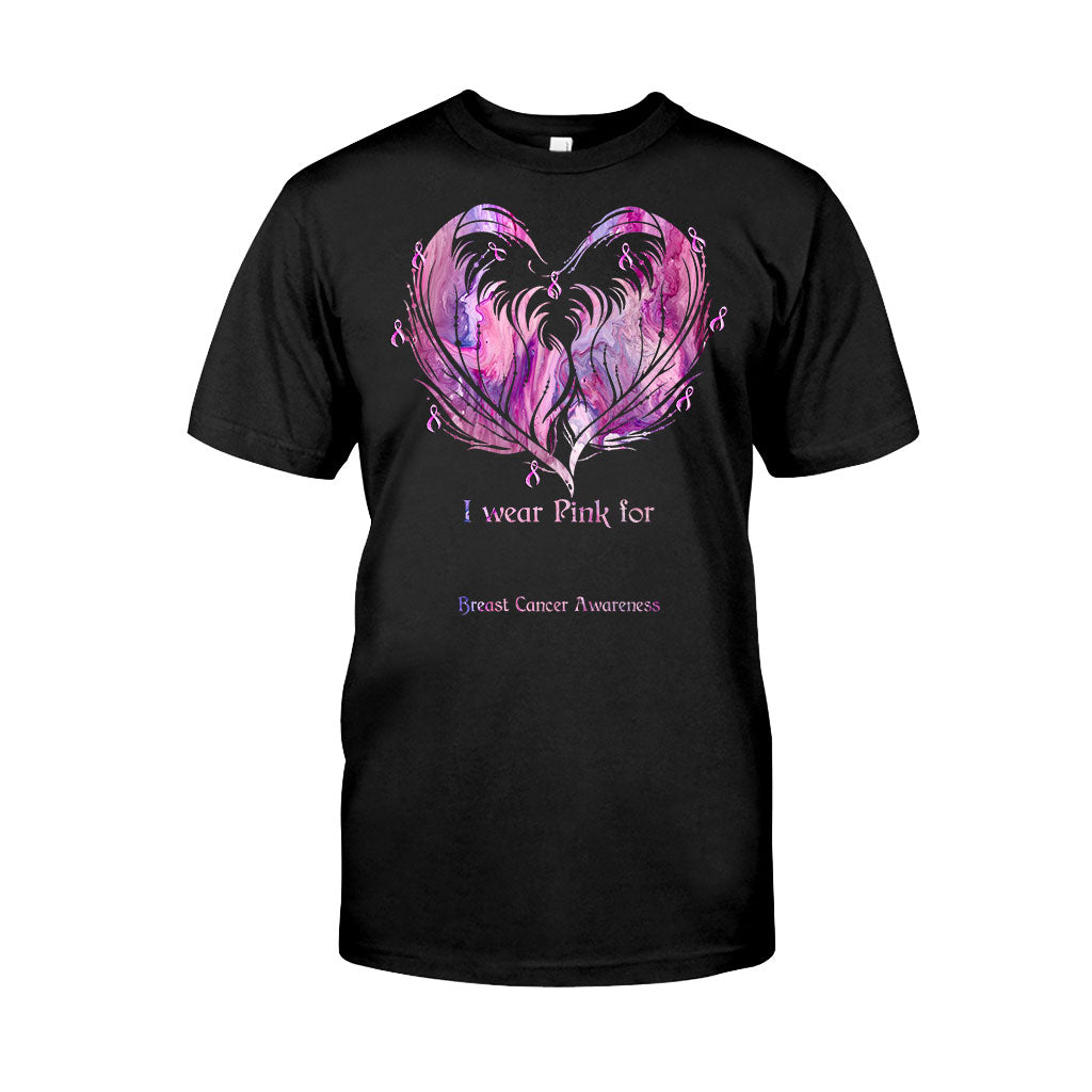 I Wear Pink – Breast Cancer Awareness Personalized T-Shirt And Hoodie
