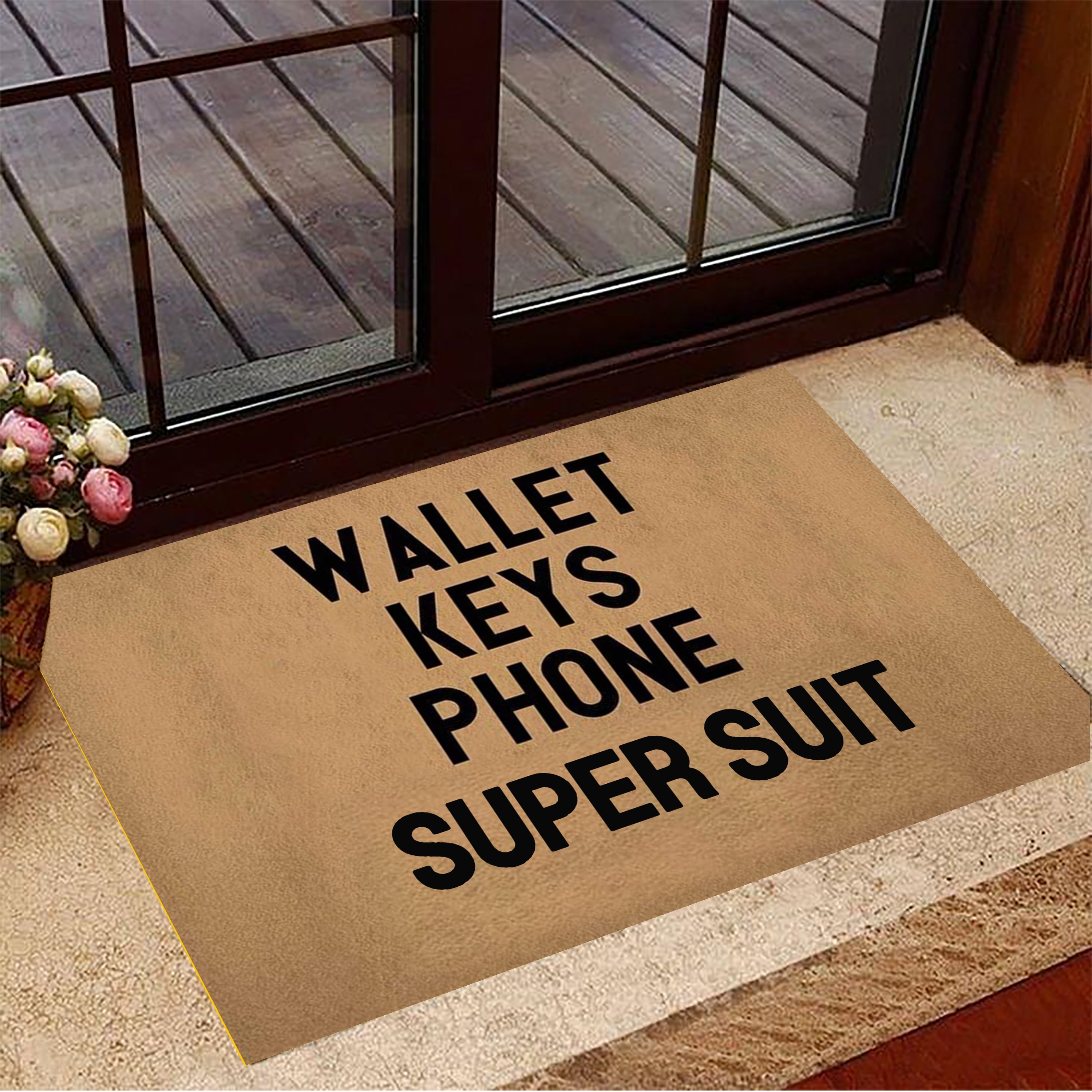 Keys Glasses Bottom Doormat Non Slip Mat Lowes Indoor Outdoor Rugs Gift Idea