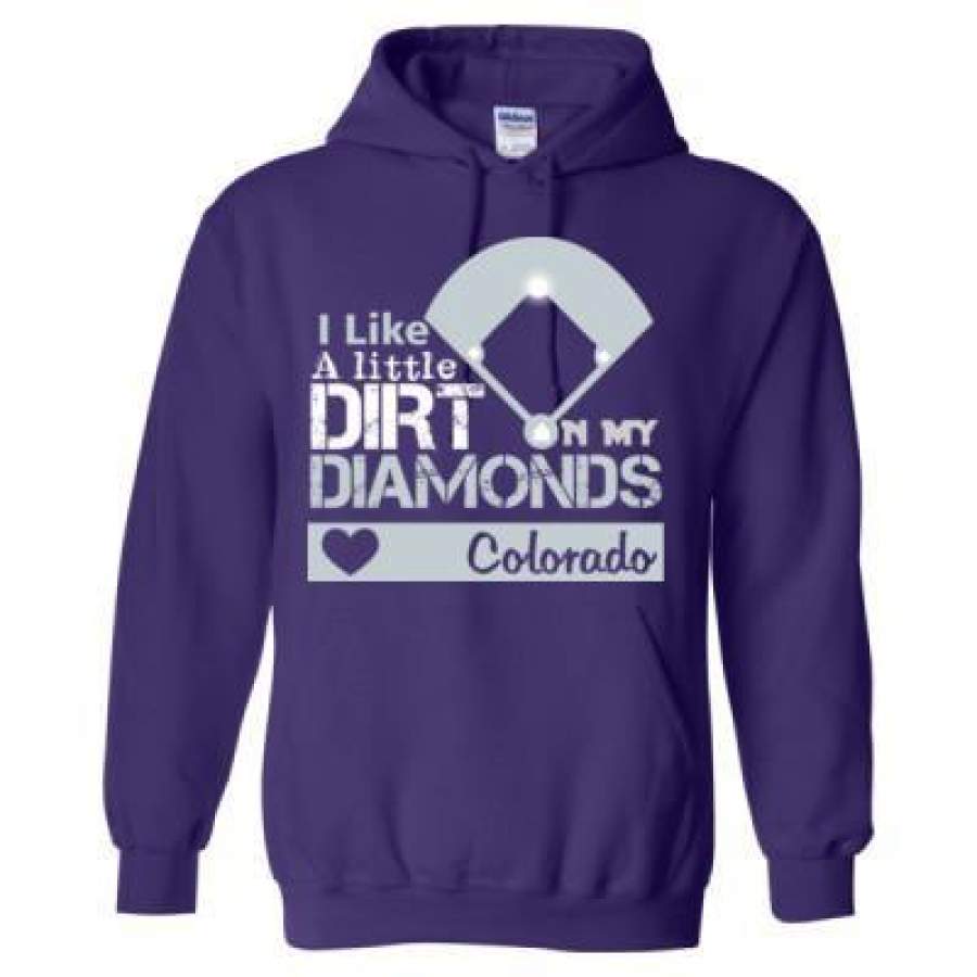 AGR Colorado Rockies I Like A Little Dirt On My Diamonds – Heavy Blend™ Hooded Sweatshirt