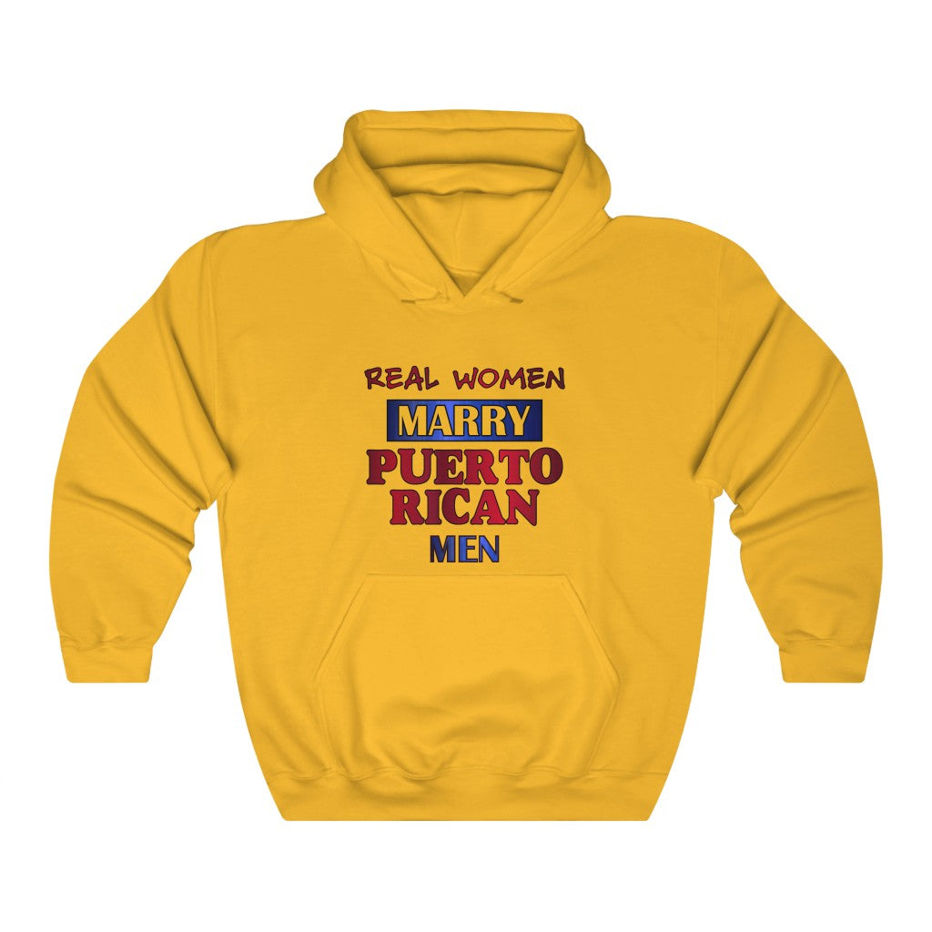 Real Women Marry Puerto Ricans Unisex Heavy Blend™ Hooded Sweatshirt