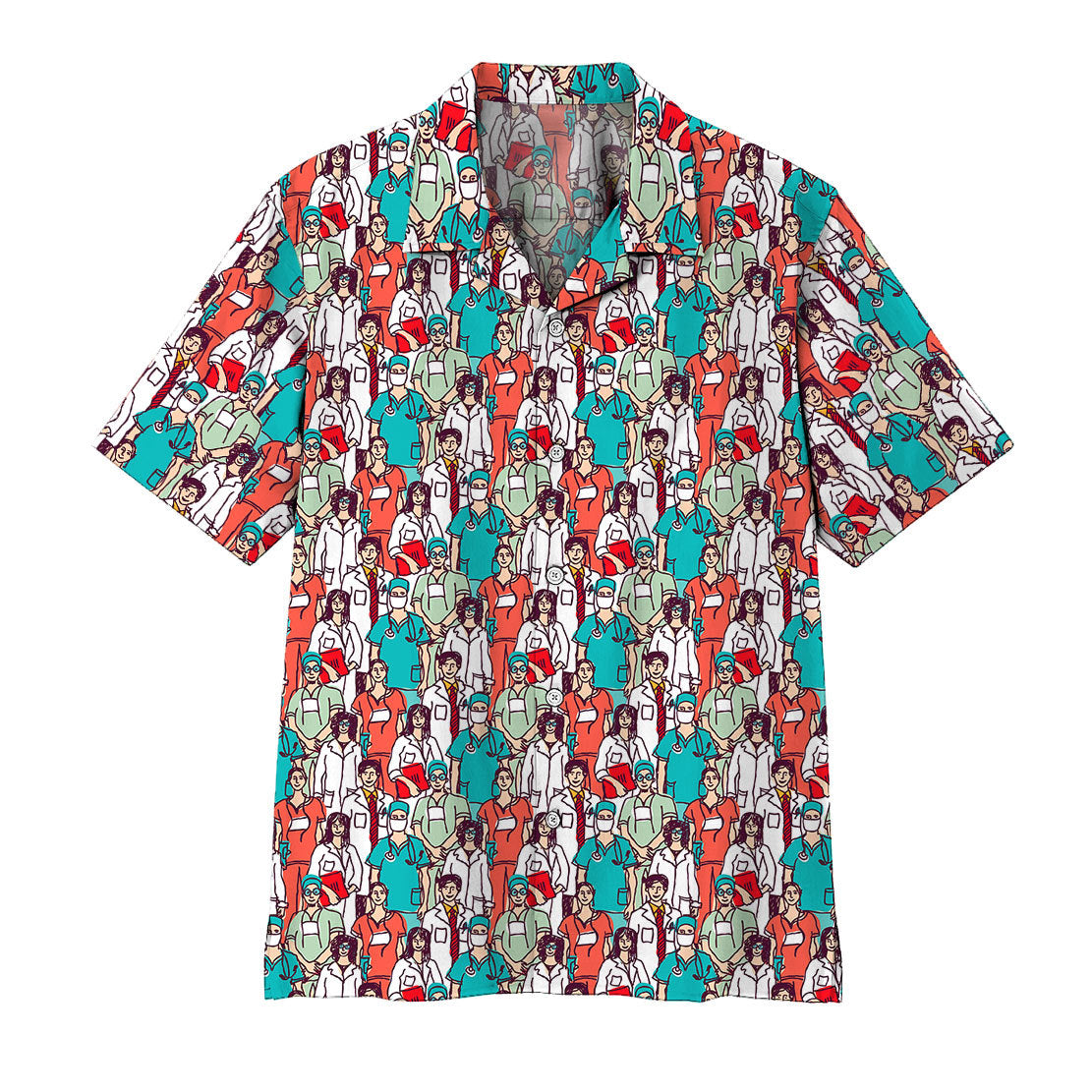 Gearhumans Nurse Hawaiian Shirt Ha23014