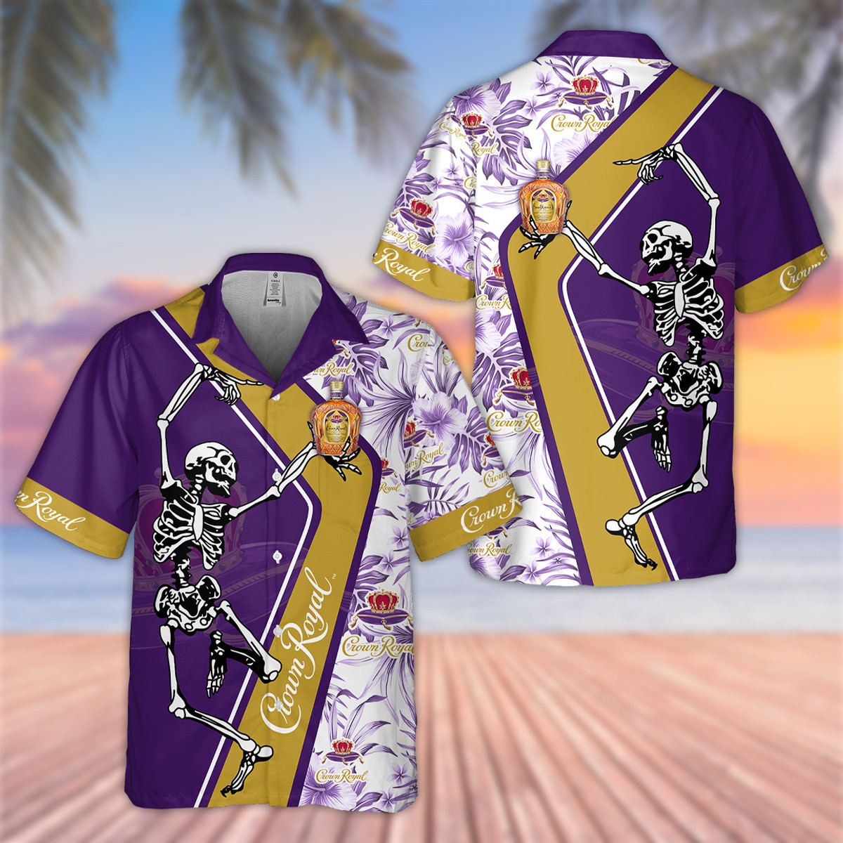 Cr Skeleton Hawaii Shirt Ha86817